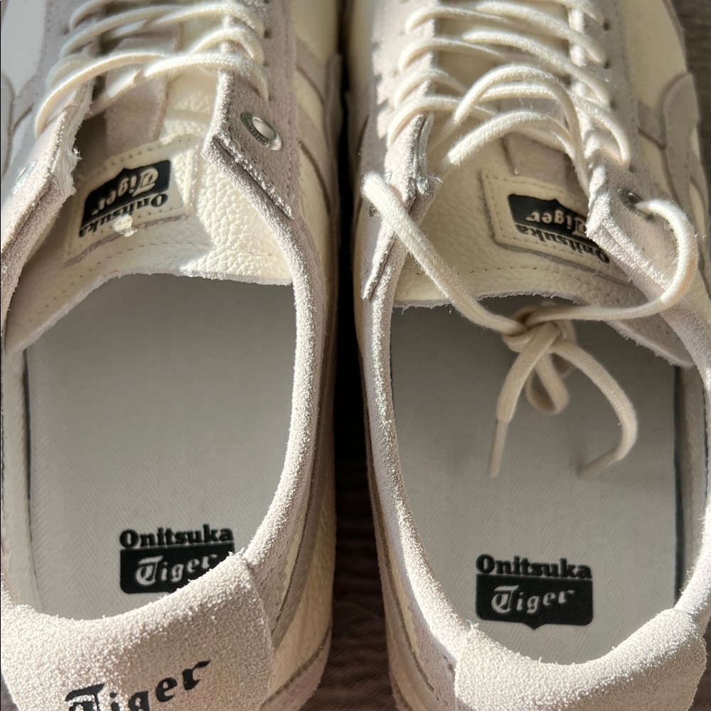 Onitsuka Tiger by Asics Cream and Beige Women's Athletic Sneakers - Picture 4 of 8